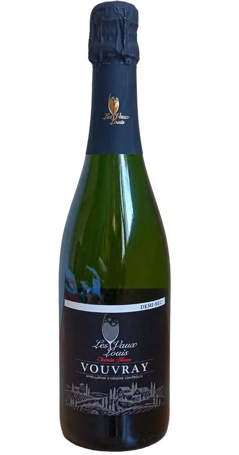 Bottle of Vouvray Demi-Sec sparkling wine